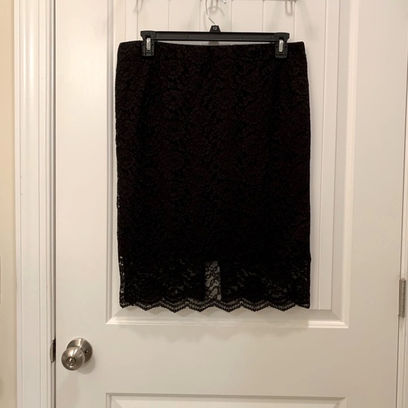 Mossimo Black Lace Pencil Skirt - Picture 3 of 13